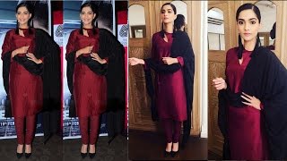 Learn to team up your plain straight suit from Sonam