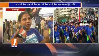 Huge People's Participates In Navy Marathon Run In Visakha | iNews
