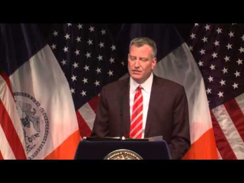 NYC Mayor De Blasio Addresses Income Equality News Video