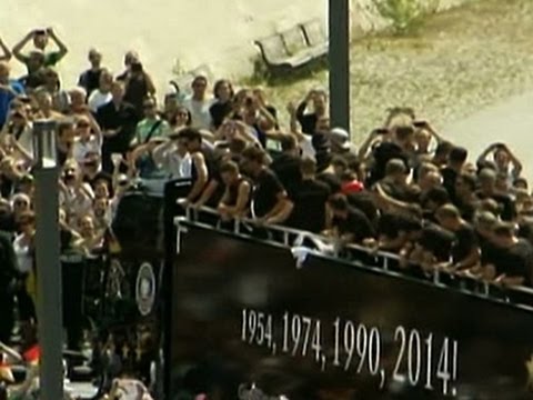Raw- Germany's Parade for World Cup Champions News Video