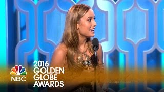 Brie Larson Wins Best Actress in a Drama at the 2016 Golden Globes