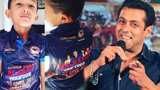 Salman Khan's Little Fan Promotes DA-BANGG Tour 2017