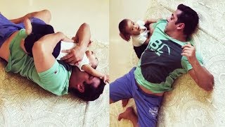 Salman Khan PLAYING With Nephew Ahil - Must Watch Video