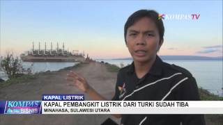 Kapal Pembangkit Listrik Tiba di Indonesia
