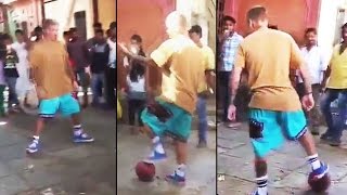 Justin Bieber SPOTTED Playing Football With SLUM KIDS - Watch Video