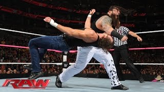 Roman Reigns, Dean Ambrose & Randy Orton vs. The Wyatt Family: WWE Raw, Oct. 5, 2015