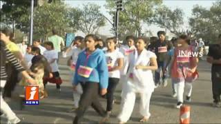 Software Employees Particepated In Run For A Cause Educate Girl Child Event In Hyderabad | iNews