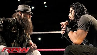 Roman Reigns and Bray Wyatt have a sit-down discussion: WWE Raw, October 19, 2015