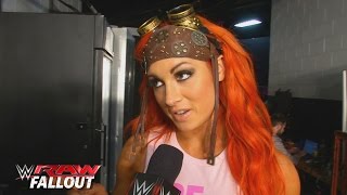 Becky Lynch shares her fiery wisdom: WWE Raw Fallout, Oct. 5, 2015