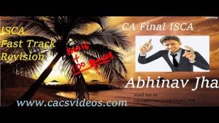 CA Final ISCA ch 1 part-1 Nov 2016 {Demo }by Abhinav Jha