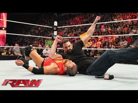 Curtis Axel interrupts Damien Sandow - Raw, April 27, 2015 - WWE Wrestling Video