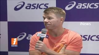 IPL Sunrisers Hyderabad Team Captain David Warner Visits Sports Store In Hyderabad | iNews