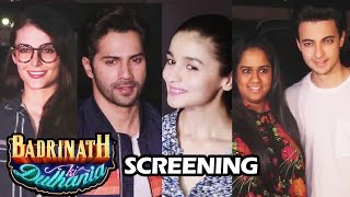 Badrinath Ki Dulhania Screening | Full HD Video | Varun, Alia, Arpita, Mandana
