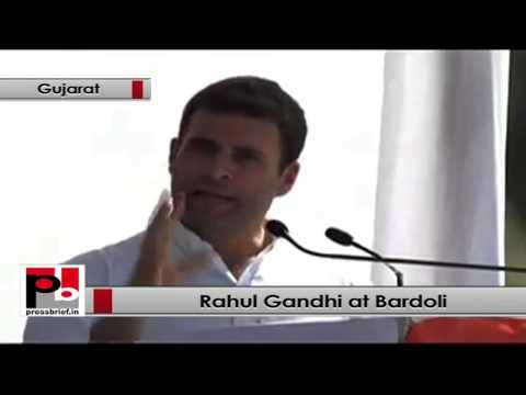Rahul Gandhi- Gujarat progressed due to the sweat of its people, not because of one man