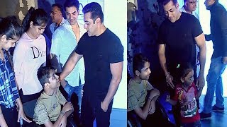 Salman Khan MEETS Disabled Kids At Being Human E-Cycle Launch