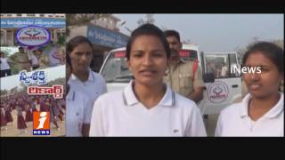 Warangal Police Conducts Swasakthi Self Defense Class for Women | iNews