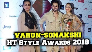 Varun Dhawan Sonakshi Sinha At HT Style Awards 2018 Red Carpet