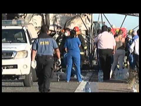 Raw- Wrong-way Truck Causes Fiery Crash News Video