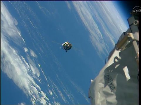 Raw- Russian Cargo Ship Docks at ISS News Video
