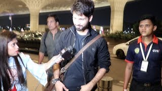 Shahid Kapoor LEAVES To Singapore For Padmaavat Special Screening, Spotted At Airport
