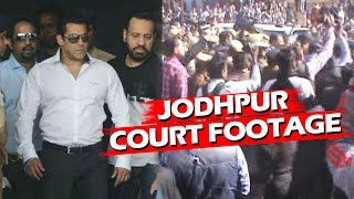 MOB Outside JODHPUR COURT Proves Salman's Star Power - Arms Act Case Final Verdict