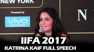 Katrina Kaif's FULL SPEECH | BEST Moments | IIFA 2017 Press Conference
