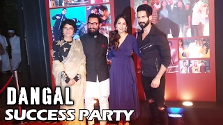 Shahid Kapoor With Wife Mira At Aamir Khan's DANGAL Success Party