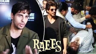 Sidharth Malhotra REACTS To The FANS DEATH During Shahrukh's Raees Promotion