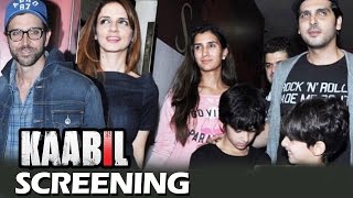 Hrithik Roshan's Ex-Wife Sussanne & Kids At KAABIL Movie Screening