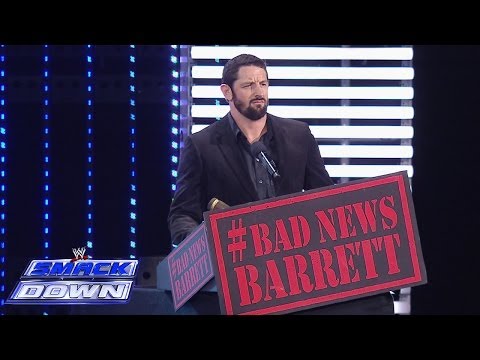 Bad News Barrett squashes the New Year's hopes of the WWE Universe- SmackDown, Jan. 3, 2014 - WWE Wrestling Video