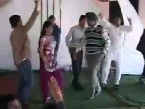 Drunk man dancing with girl and Fall Funny Video