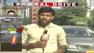 Metro Rail and Damaged Roads Creates Traffic Jam in Hyderabad | Manikonda | iNews