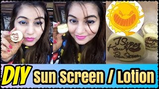 DIY Sunscreen Lotion/ Cream | How to Make Natural Sunscreen Lotion at Home | JSuper Kaur