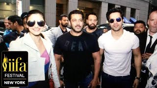 Salman Khan, Alia Bhatt And Varun Dhawan In NEW YORK - IIFA 2017