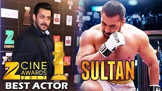 Salman Khan WINS Best Actor For Sultan - Viewers Choice Award - Zee Cine Awards 2017