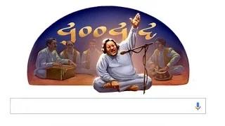 Nusrat Fateh Ali Khan's 67th Birthday google doodle